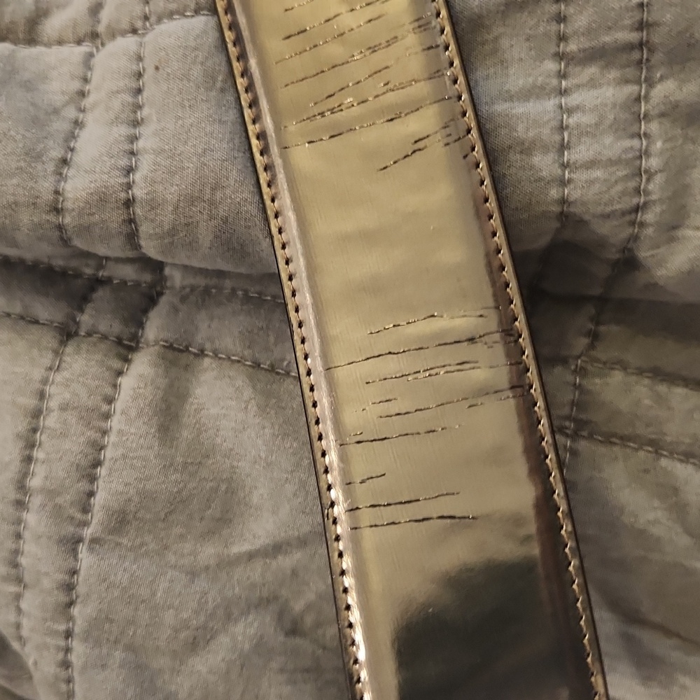 Versace Patent Leather Belt with Mirrored Buckle Size 80! - Picture 8 of 12